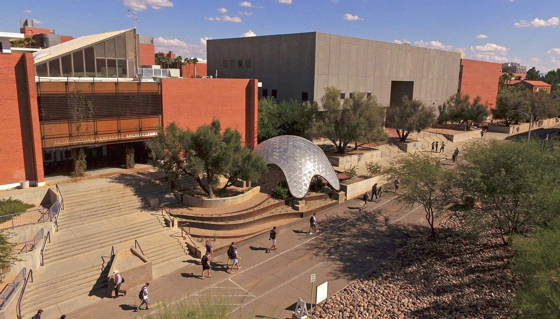 Gridshell from the street